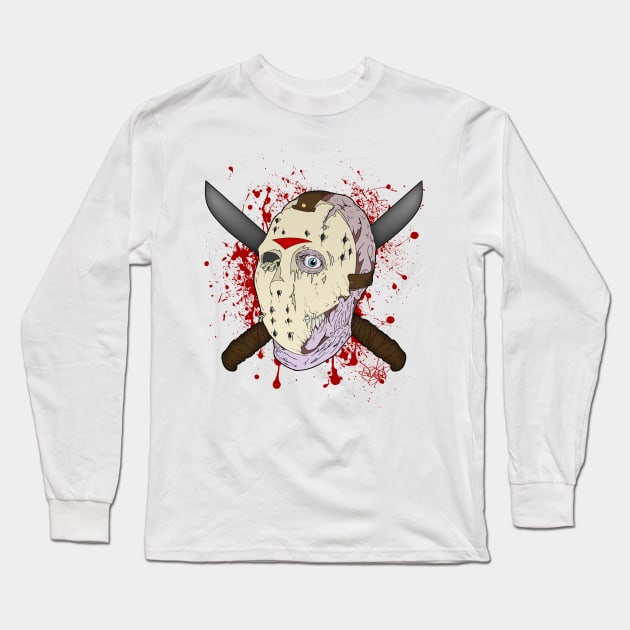 Lake Side Slasher Long Sleeve T-Shirt by schockgraphics